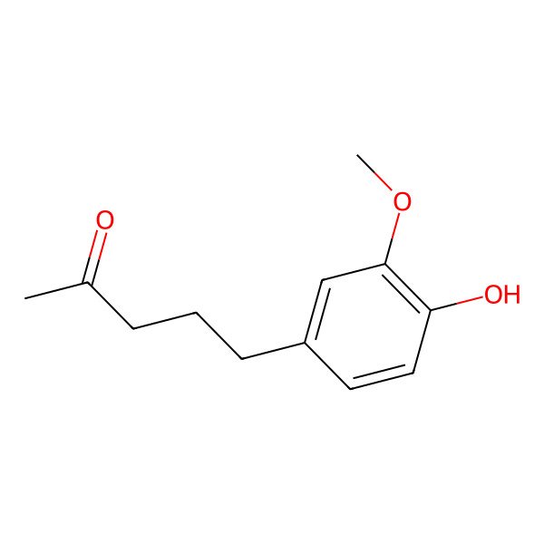 2D Structure of 4-(4-Hydroxy-3-methoxybenzyl)-2-butanone