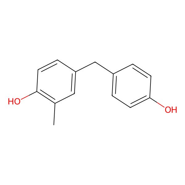 2D Structure of 4-[(4-Hydroxyphenyl)methyl]-2-methylphenol