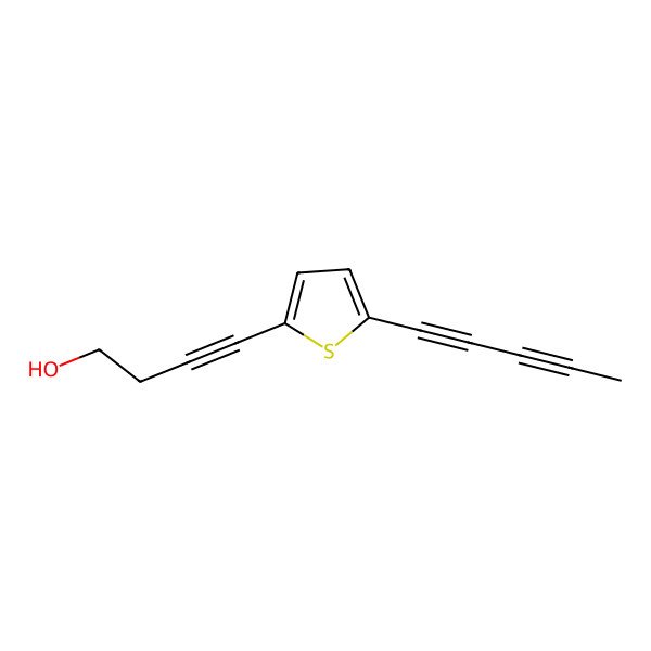 2D Structure of 4-[5-(1,3-Pentadiynyl)-2-thienyl]-3-butyne-1-ol