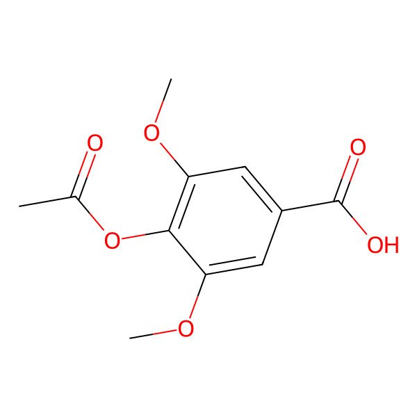 2D Structure of 4-Acetoxy-3,5-dimethoxybenzoic acid 2D Structure of 4-Acetoxy-3,5-dimethoxybenzoic acid