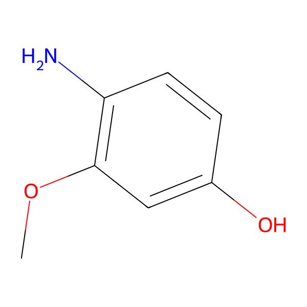 2D Structure of 4-Amino-3-methoxyphenol