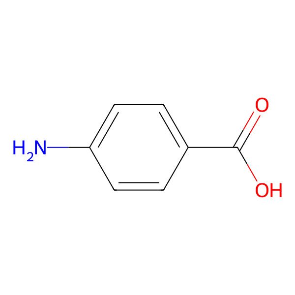 2D Structure of 4-Aminobenzoic acid