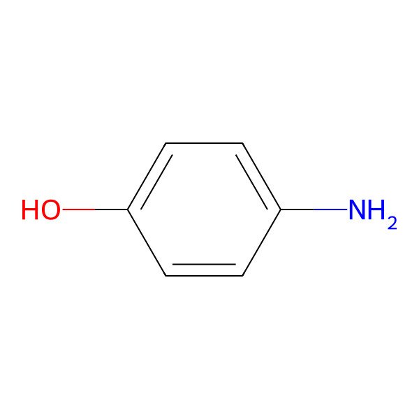 2D Structure of p-Aminophenol 2D Structure of p-Aminophenol
