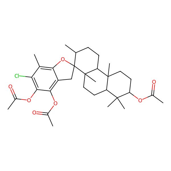 2D Structure of 4'-Chlorostypotriol triacetate