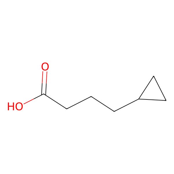 2D Structure of 4-Cyclopropylbutanoic acid