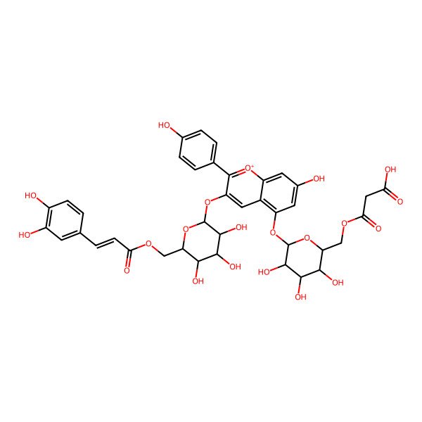 2D Structure of 4'''-Demalonylsalvianin