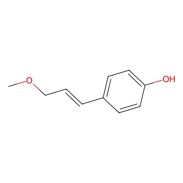 2D Structure of 4-[(E)-3-Methoxy-1-propenyl]phenol