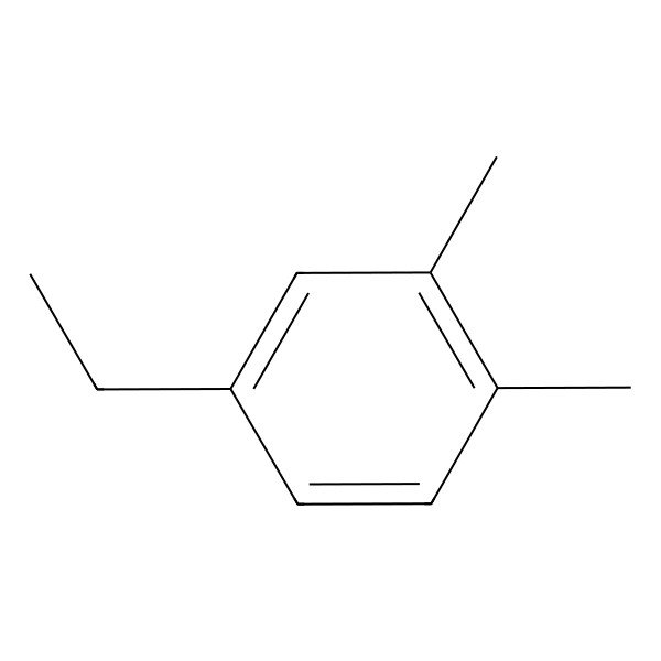 2D Structure of 1,2-Dimethyl-4-ethylbenzene