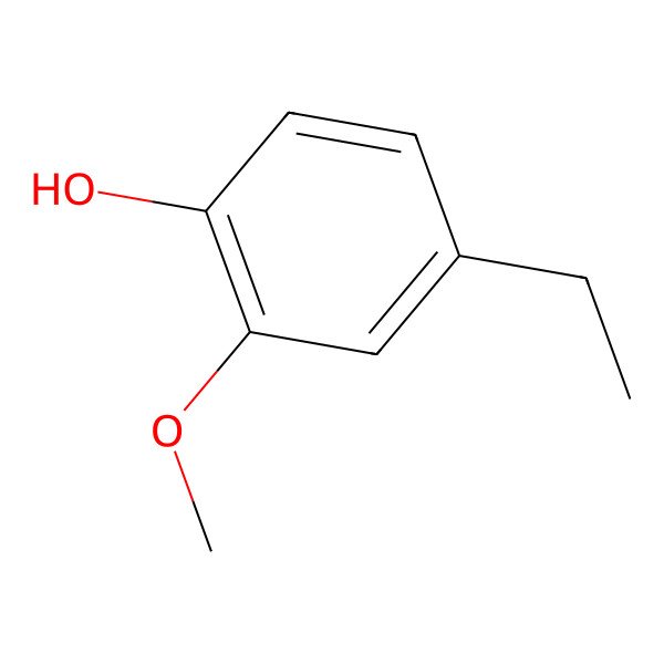 2D Structure of 4-Ethyl-2-methoxyphenol