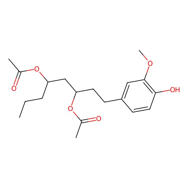 2D Structure of [4]-Gingerdiol 3,5-diacetate