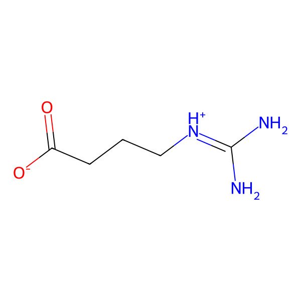 2D Structure of 4-Guanidinobutyrate