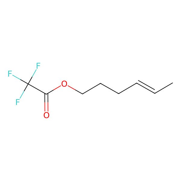 2D Structure of 4-Hexen-1-ol, trifluoroacetate