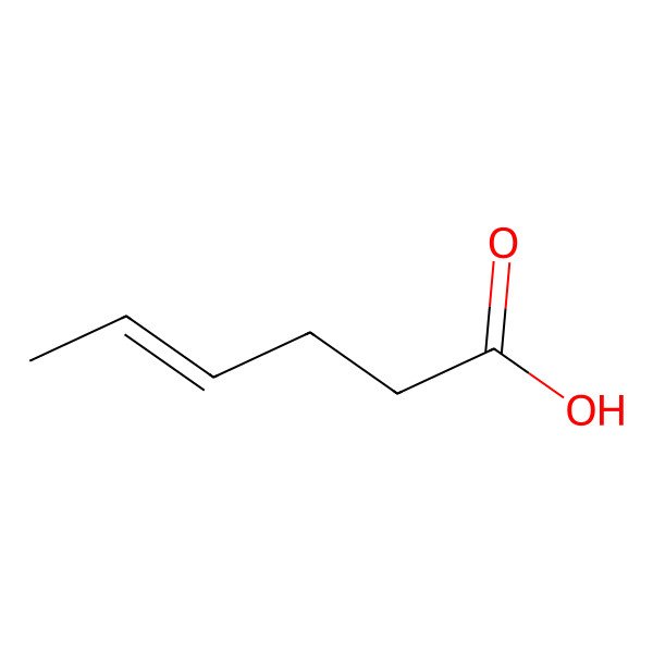 2D Structure of 4-Hexenoic acid
