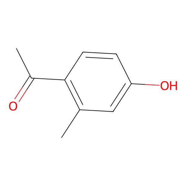 2D Structure of 4-Hydroxy-2-methylacetophenone