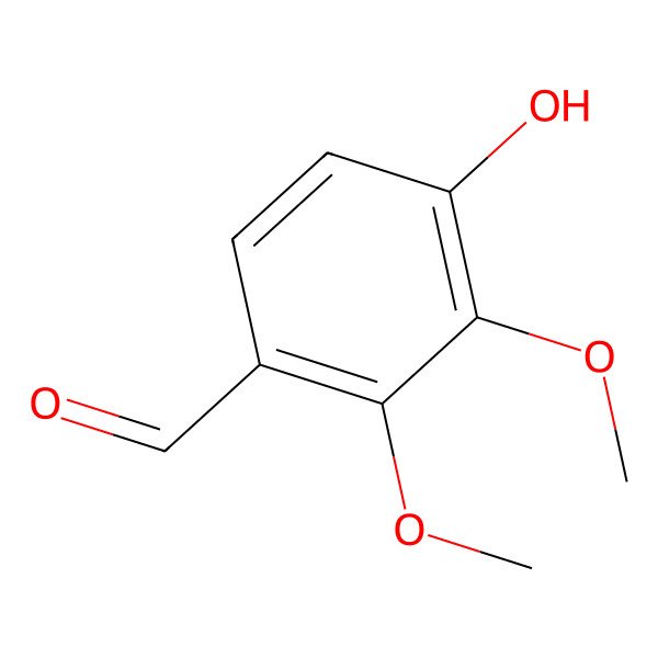 2D Structure of 4-Hydroxy-2,3-Dimethoxybenzaldehyde