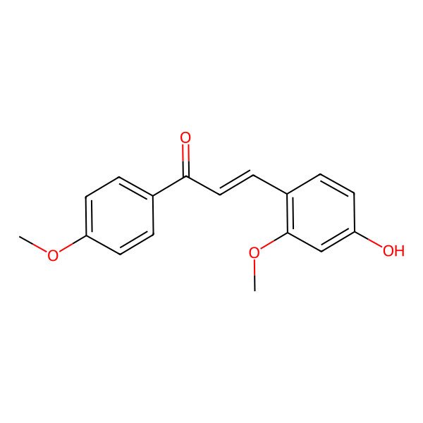 2D Structure of 4-Hydroxy-2,4'-dimethoxychalcone