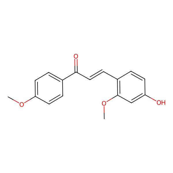 2D Structure of 4-Hydroxy-2,4'-dimethoxychalcone 2D Structure of 4-Hydroxy-2,4'-dimethoxychalcone