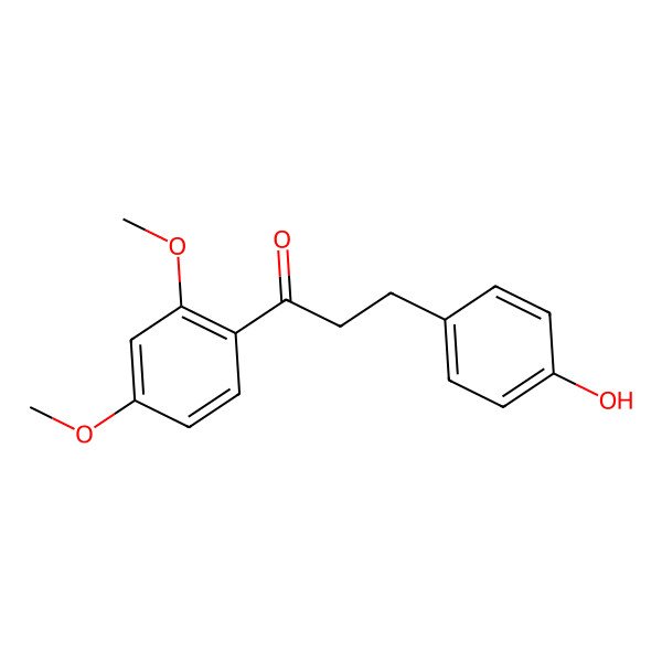 2D Structure of 4-Hydroxy-2',4'-dimethoxydihydrochalcone 2D Structure of 4-Hydroxy-2',4'-dimethoxydihydrochalcone