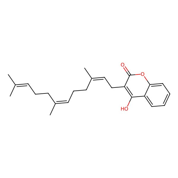 2D Structure of 2-Hydroxy-3-(3,7,11-trimethyldodeca-2,6,10-trien-1-yl)chromen-4-one