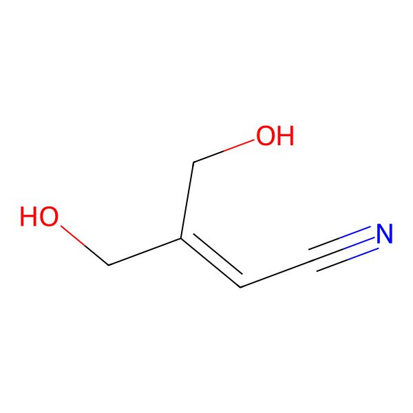 2D Structure of 4-Hydroxy-3-(hydroxymethyl)but-2-enenitrile