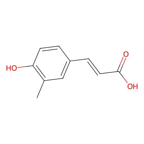 2D Structure of 4-Hydroxy-3-methylcinnamic acid