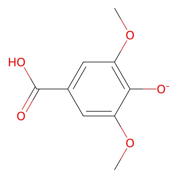 2D Structure of 4-Hydroxy-3,5-dimethoxybenzoate