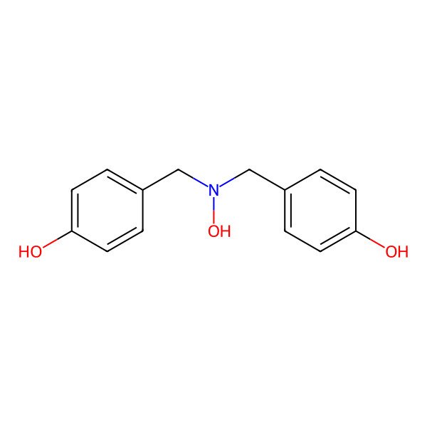 2D Structure of 4-[[Hydroxy-[(4-hydroxyphenyl)methyl]amino]methyl]phenol