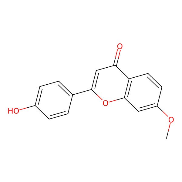 2D Structure of 4'-Hydroxy-7-methoxyflavone