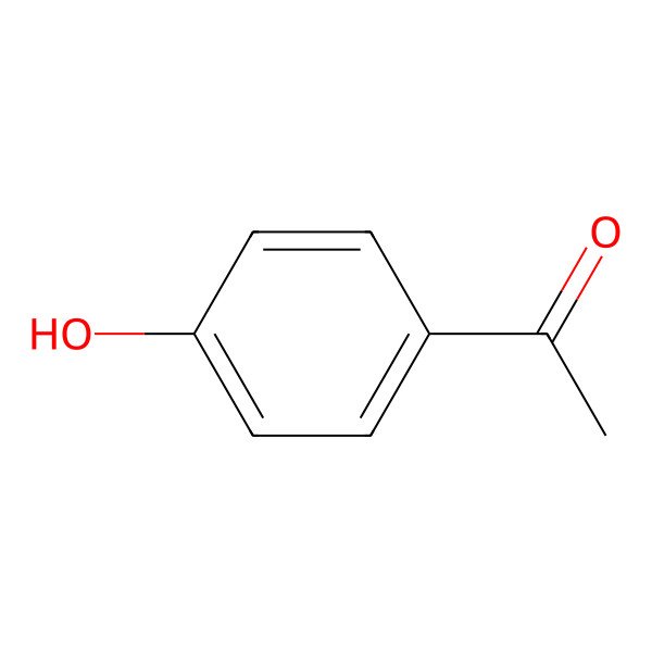 2D Structure of 4'-Hydroxyacetophenone