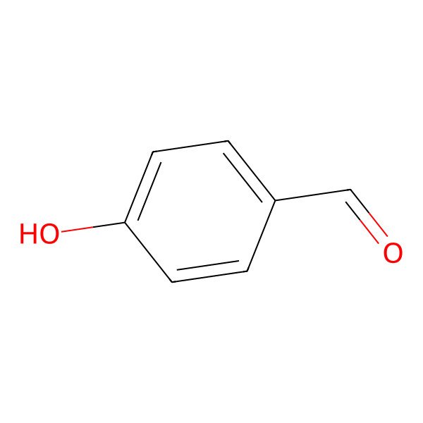 2D Structure of 4-Hydroxybenzaldehyde