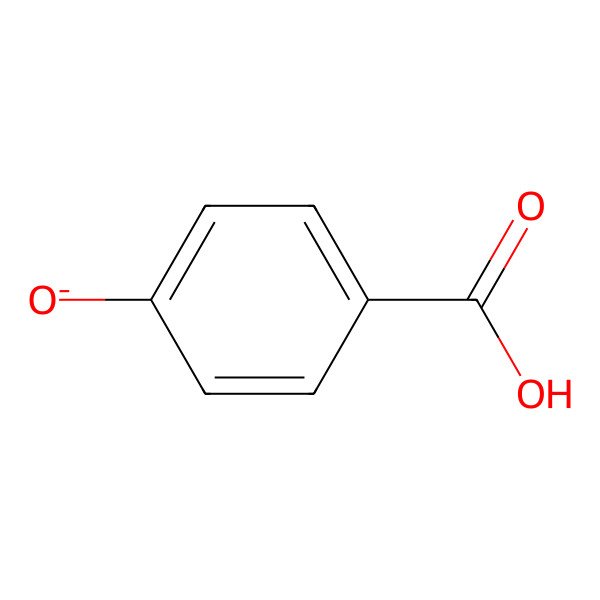 2D Structure of 4-Hydroxybenzoate