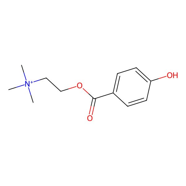 2D Structure of 4-Hydroxybenzoylcholine
