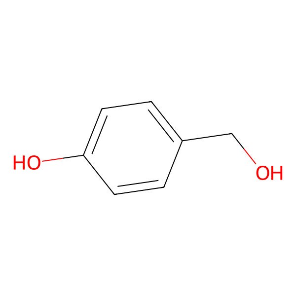 2D Structure of 4-Hydroxybenzyl alcohol
