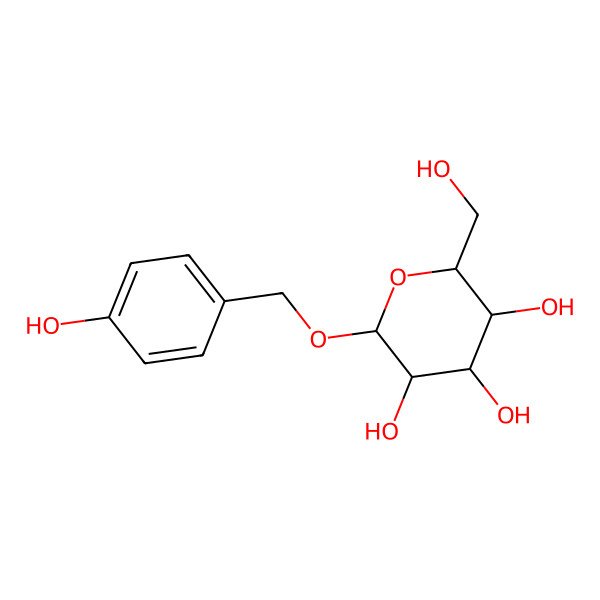 2D Structure of 4-Hydroxybenzyl beta-d-glucopyranoside