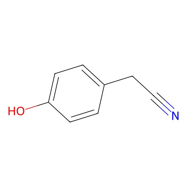 2D Structure of 4-Hydroxybenzyl cyanide 2D Structure of 4-Hydroxybenzyl cyanide