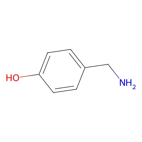 2D Structure of 4-Hydroxybenzylamine 2D Structure of 4-Hydroxybenzylamine