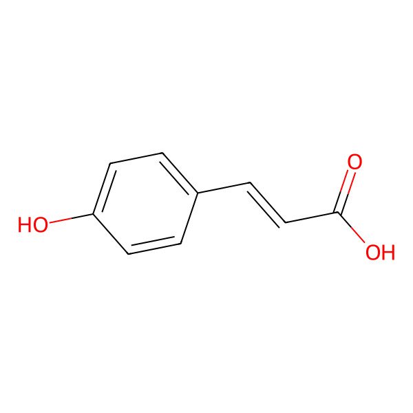 2D Structure of 4-Hydroxycinnamic acid