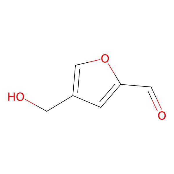 2D Structure of 4-(Hydroxymethyl)furan-2-carbaldehyde