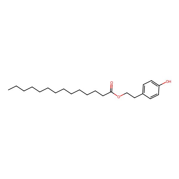2D Structure of 4-Hydroxyphenethyl tetradecanoate 2D Structure of 4-Hydroxyphenethyl tetradecanoate