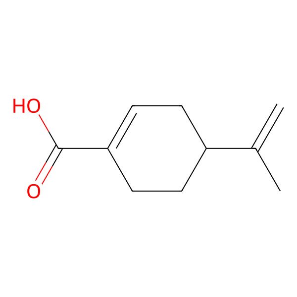 2D Structure of 4-Isopropenylcyclohexene-1-carboxylic acid