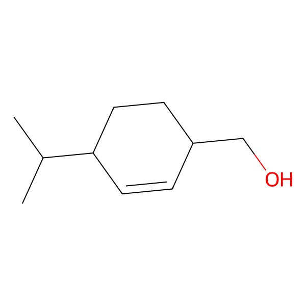 2D Structure of (4-Isopropyl-2-cyclohexen-1-yl)methanol, cis-