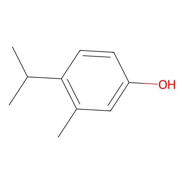 2D Structure of 4-Isopropyl-3-methylphenol