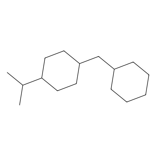 2D Structure of 4-Isopropyldicyclohexylmethane