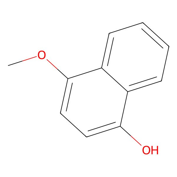 2D Structure of 4-Methoxy-1-naphthol