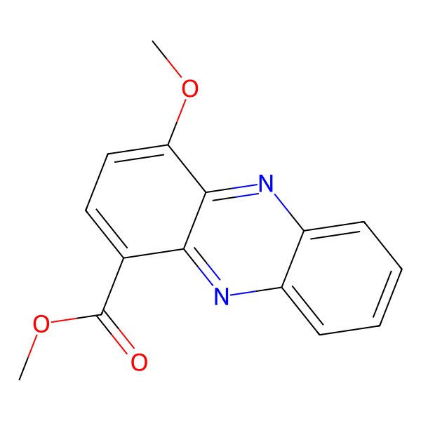 2D Structure of 4-Methoxy-1-phenazinecarboxylic acid methyl ester