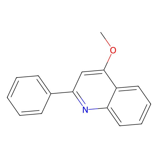 2D Structure of 4-Methoxy-2-Phenylquinoline
