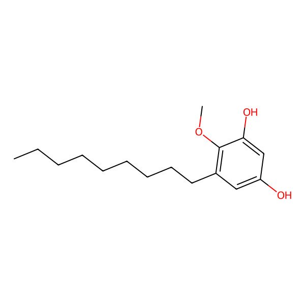 2D Structure of 4-Methoxy-5-nonylbenzene-1,3-diol