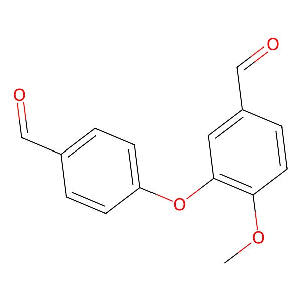 2D Structure of 4',5-Diformyl-2-methoxydiphenylether 2D Structure of 4',5-Diformyl-2-methoxydiphenylether