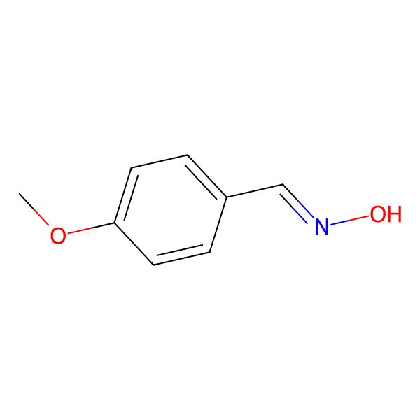 2D Structure of 4-Methoxybenzaldehyde oxime