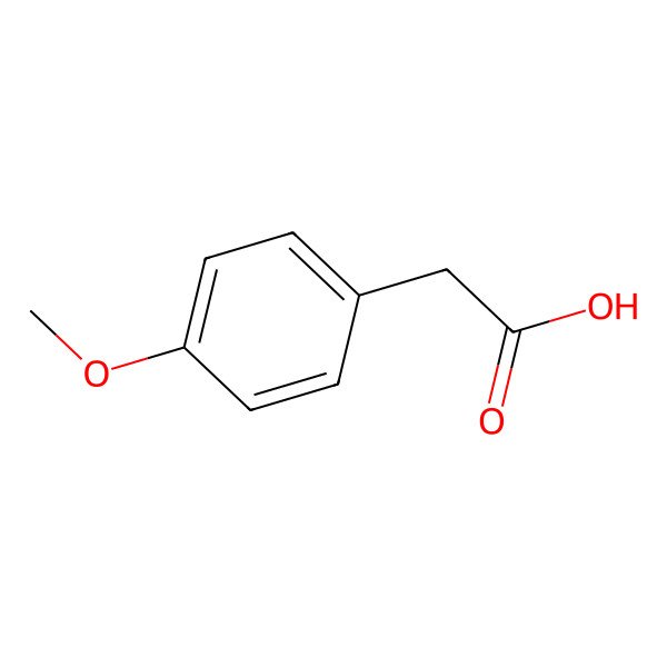 2D Structure of 4-Methoxyphenylacetic acid